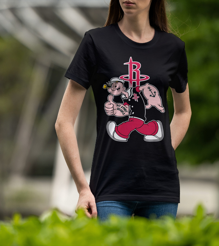 Houston Rockets My Story Begins Popeye T-Shirt