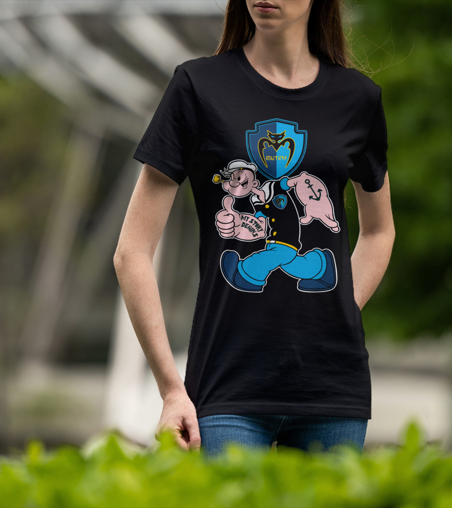 Tampa Bay Mutiny Popeye My Story Begins 124 Anchor Shield T-Shirt