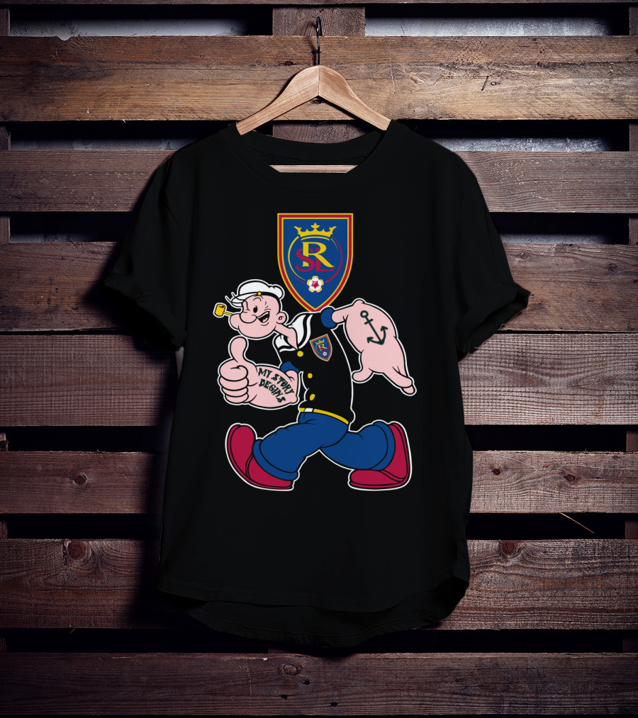 Real Salt Lake Sr Logo My Story Begins T-Shirt