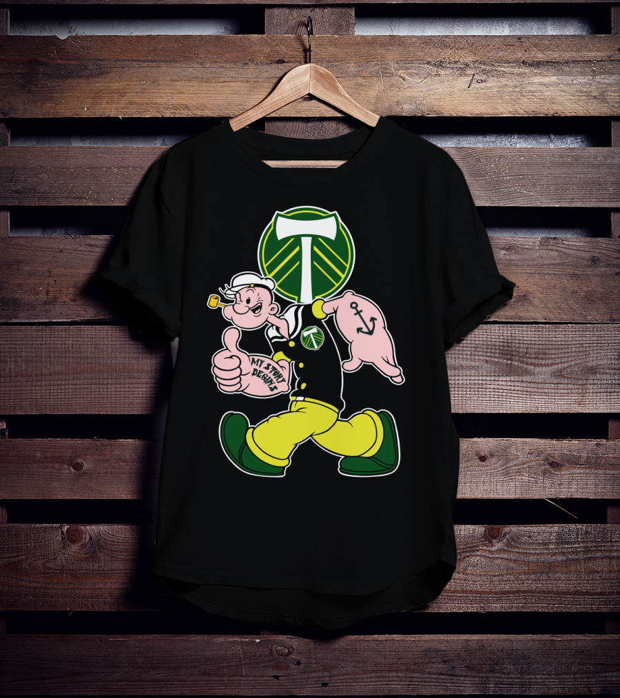Portland Timbers My Story Designs Popeye Anchor T-Shirt