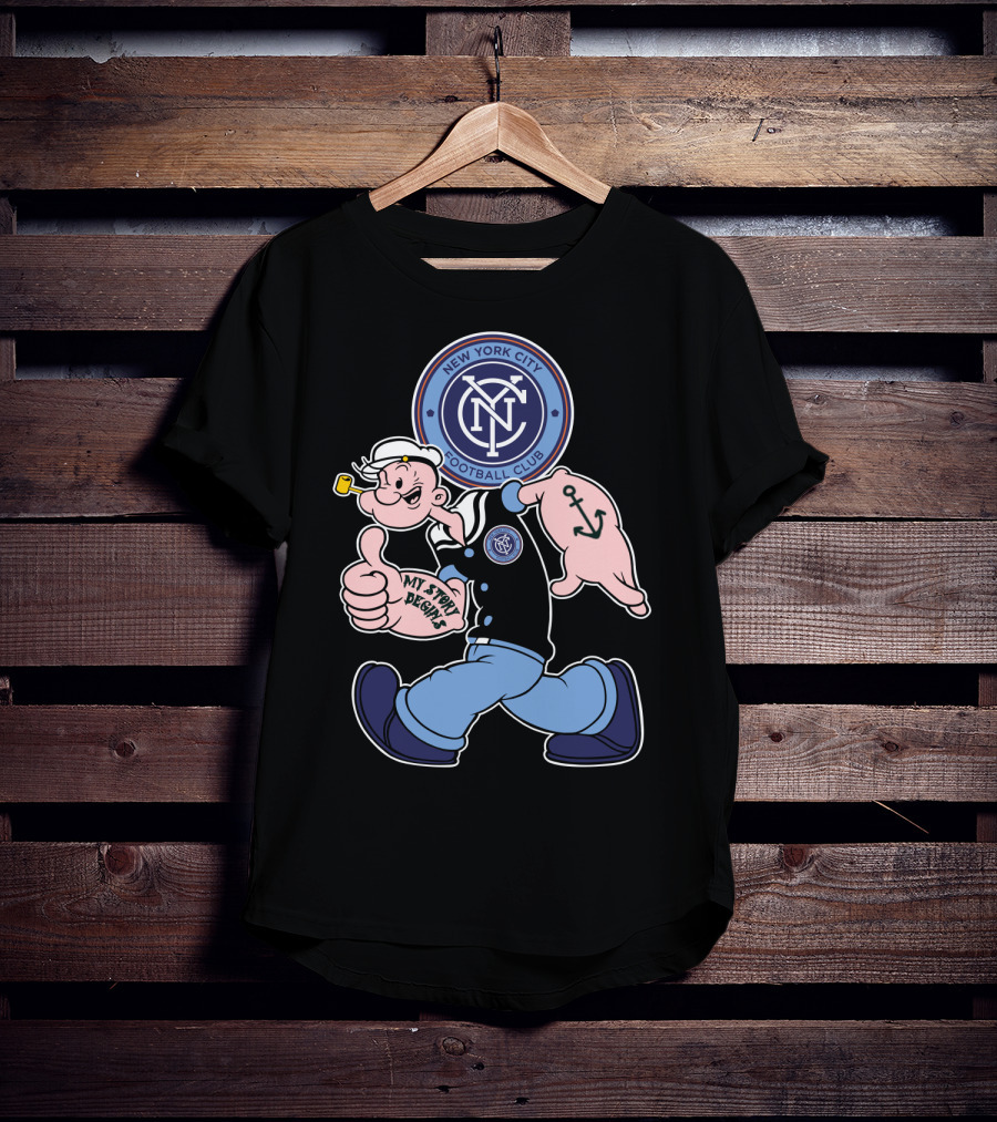 New York City Football Club Popeye My Story Begins T-Shirt