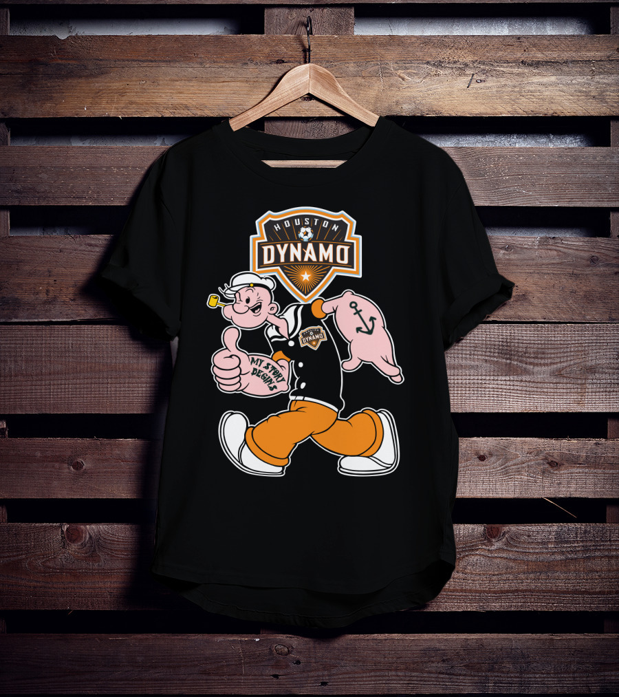 Houston Dynamo Soccer Club Popeye My Story Begins T-Shirt