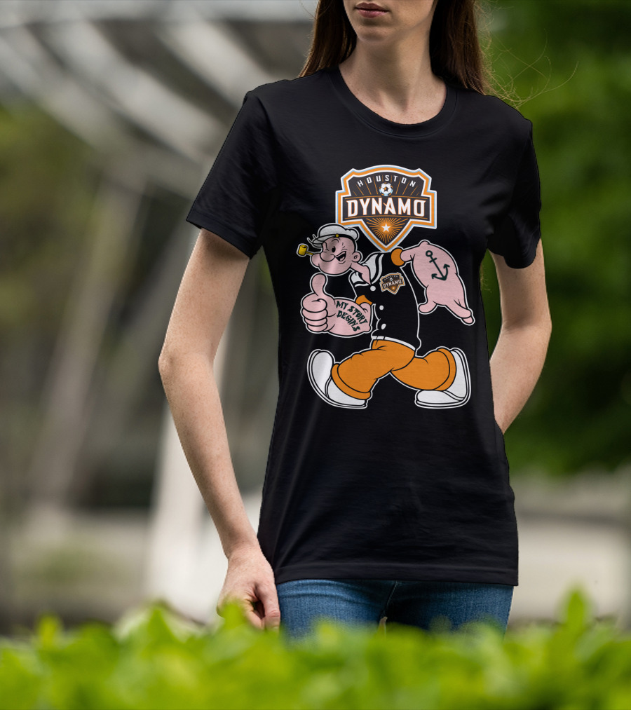 Houston Dynamo Soccer Club Popeye My Story Begins T-Shirt