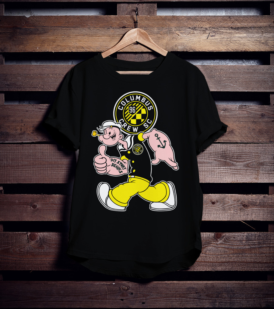Columbus Crew Sc Popeye 96 My Story Designs T-Shirt