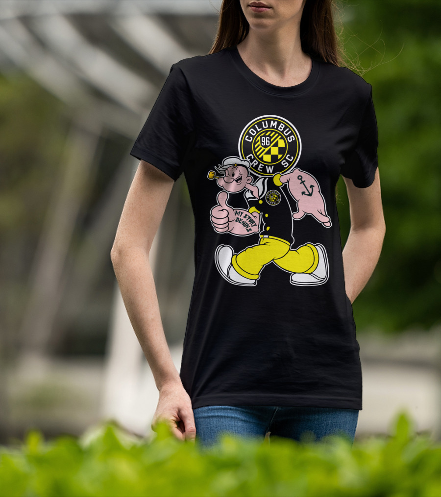 Columbus Crew Sc Popeye 96 My Story Designs T-Shirt