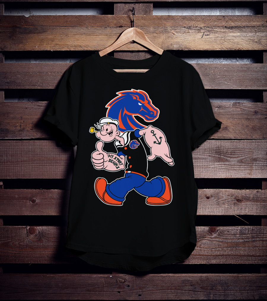 Boise State Broncos Popeye My Story Begins T-Shirt