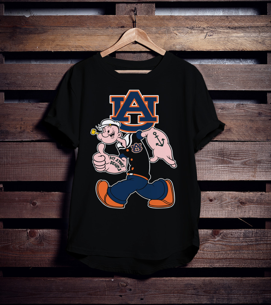 Auburn University Iconic Popeye My Story Begins T-Shirt