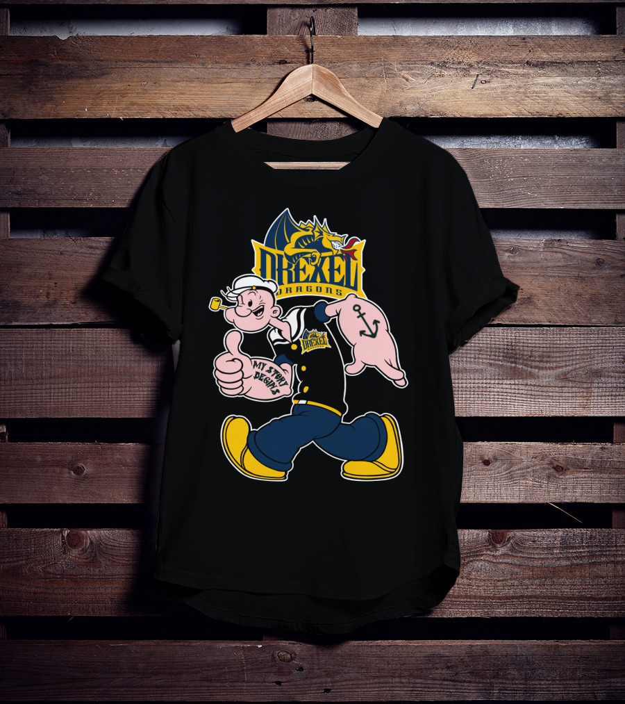 Drexel Dragons Popeye My Story Begins 173 T-Shirt