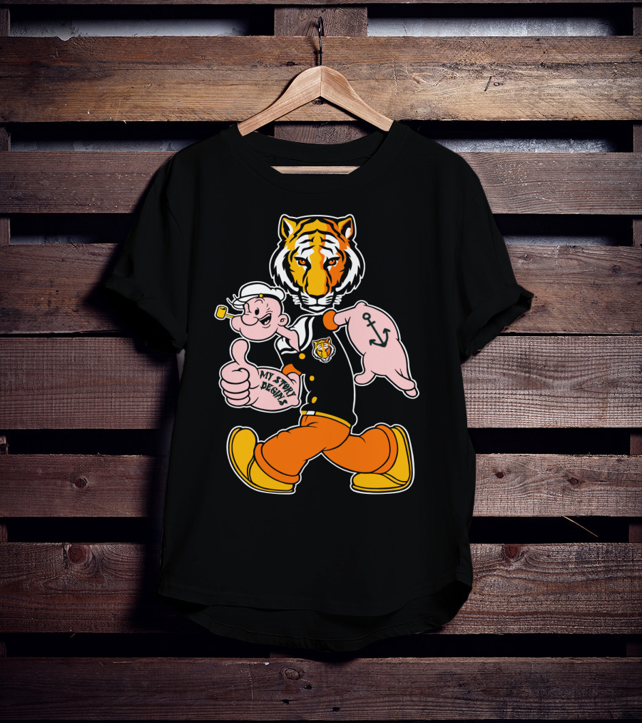 Depauw Tigers My Story Begins Tiger And Sailor T-Shirt