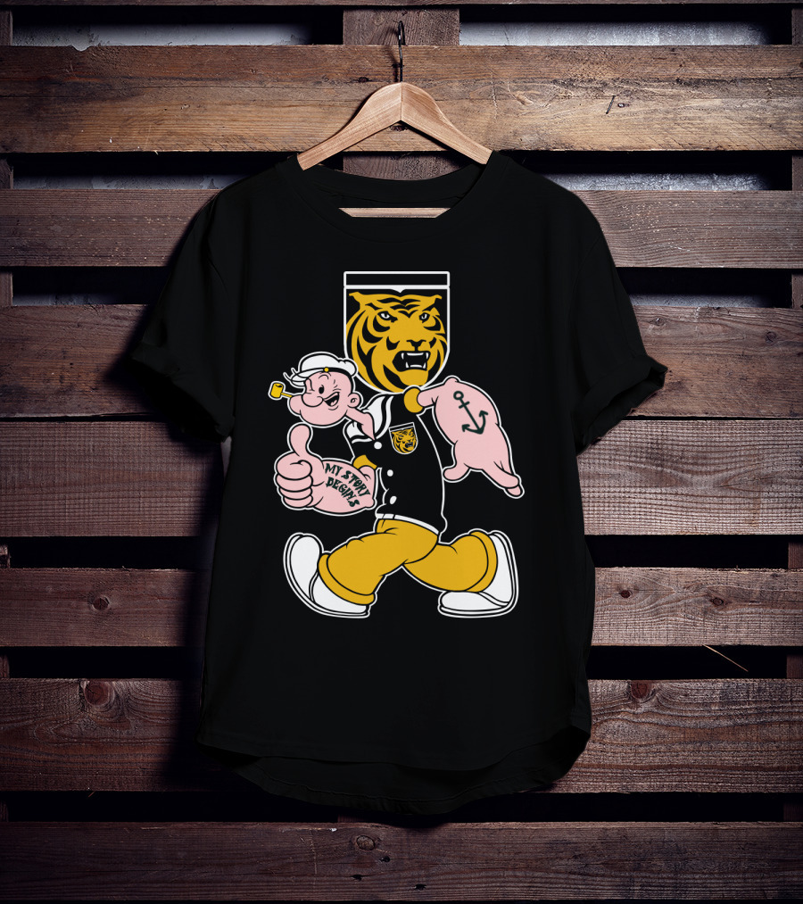 Colorado College Tigers Popeye Crossover My Story Designs T-Shirt