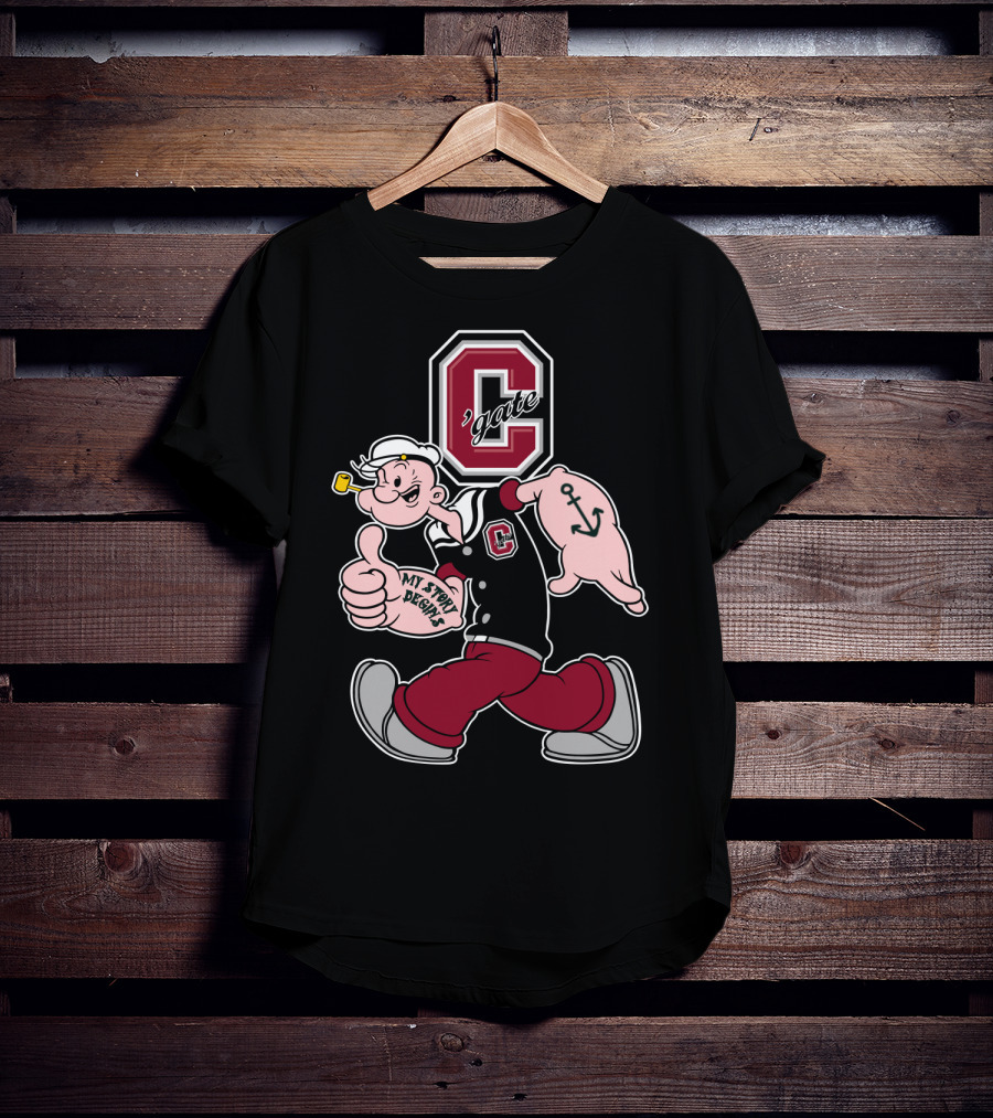 Colgate Raiders Popeye C'gate My Story Begins T-Shirt