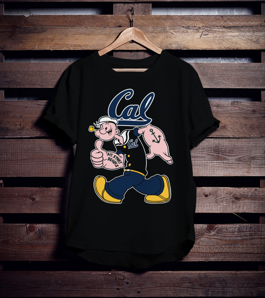 Cal California Golden Bears Popeye Anchor My Story Begins T-Shirt