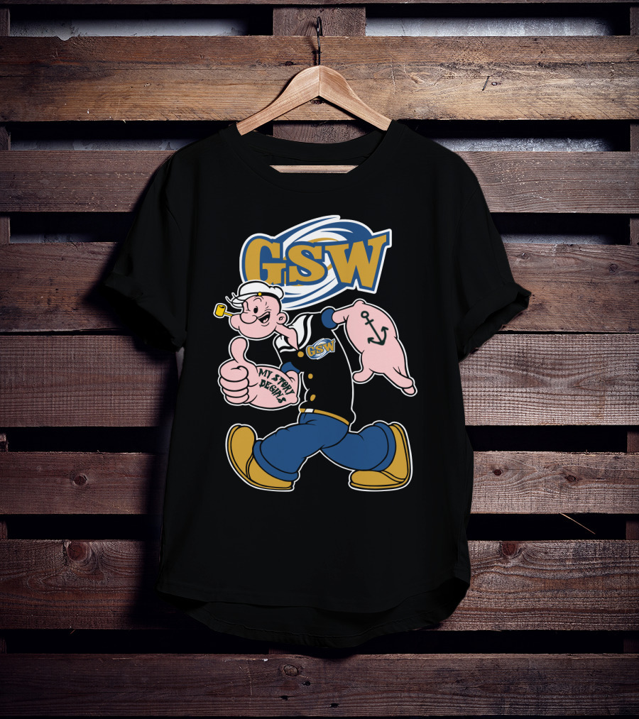 Georgia Southwestern Hurricanes Gsw Sailor Character With Anchor And Pipe T-Shirt