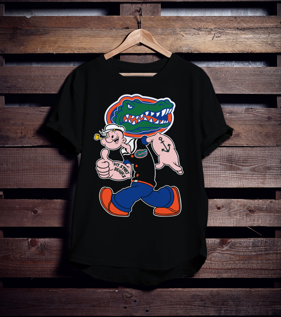Florida Gators My Story Begins Popeye Anchor T-Shirt