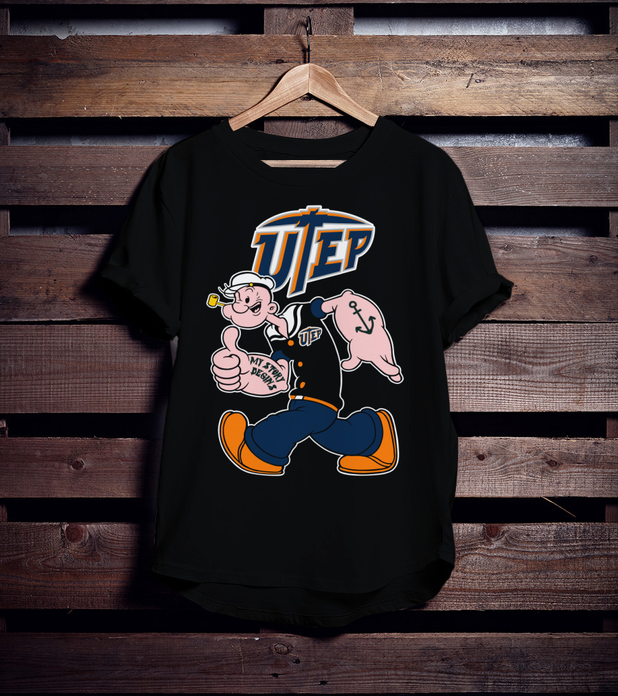 Utep Miners Popeye My Story Begins T-Shirt