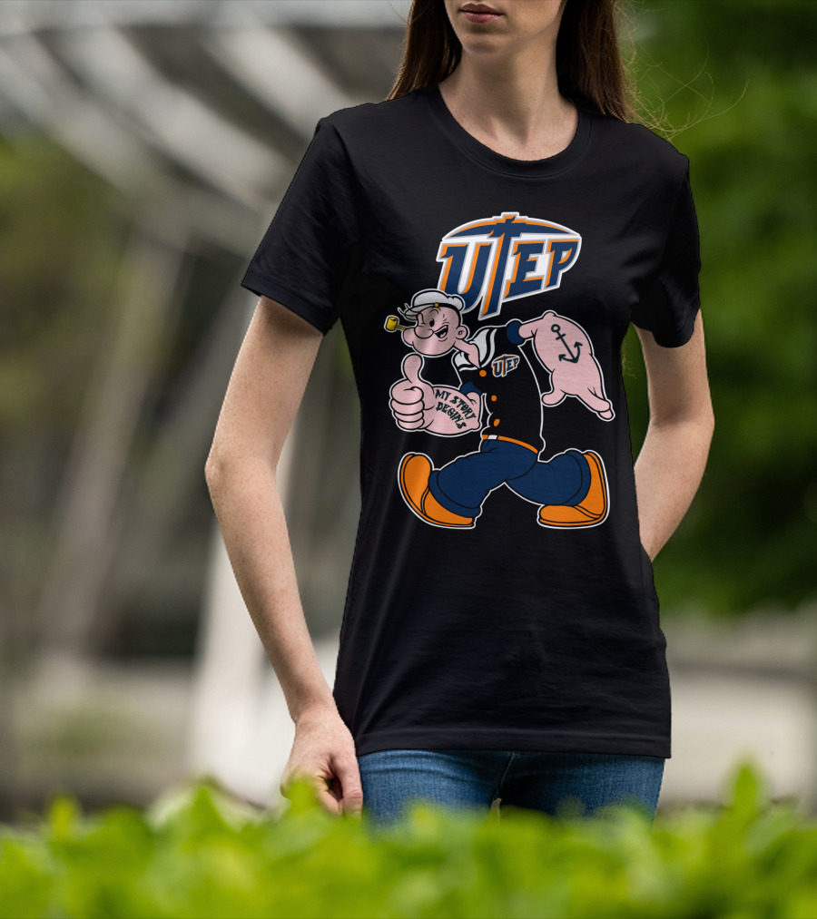 Utep Miners Popeye My Story Begins T-Shirt