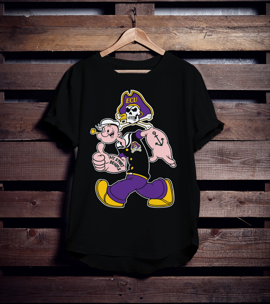 Ecu Pirates Popeye My Story Begins T-Shirt