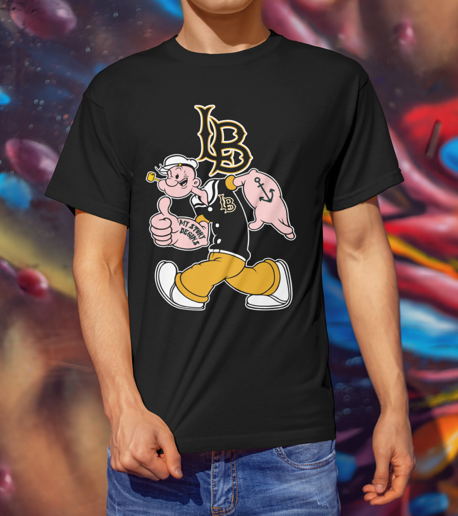 Lb My Story Begins Popeye Anchor T-Shirt