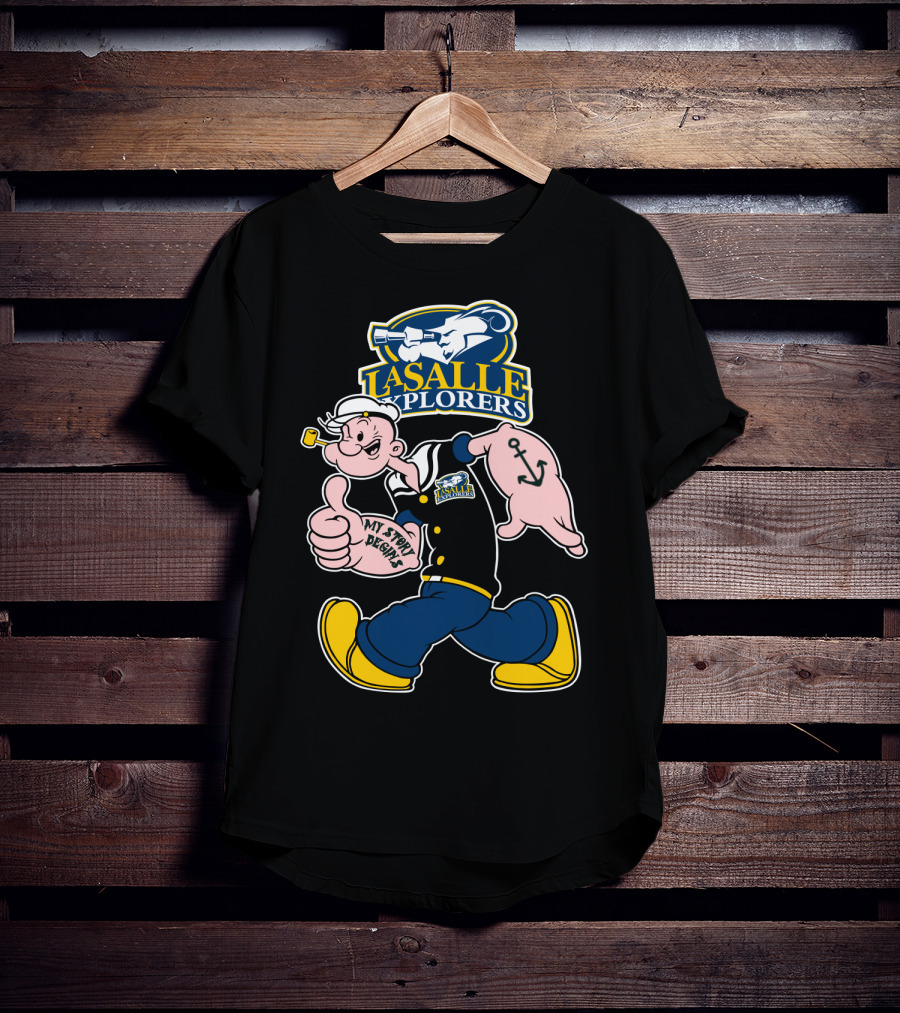 La Salle Explorers My Story Begins Iconic Cartoon Sailor Character T-Shirt