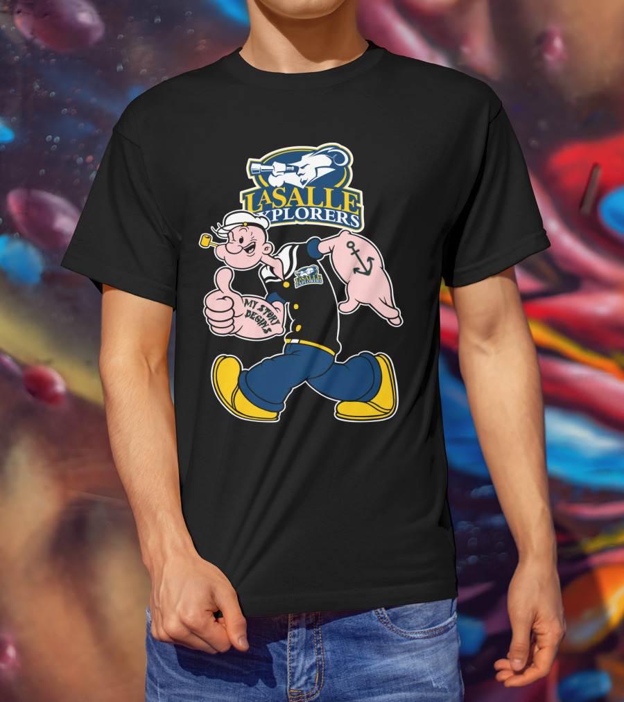 La Salle Explorers My Story Begins Iconic Cartoon Sailor Character T-Shirt