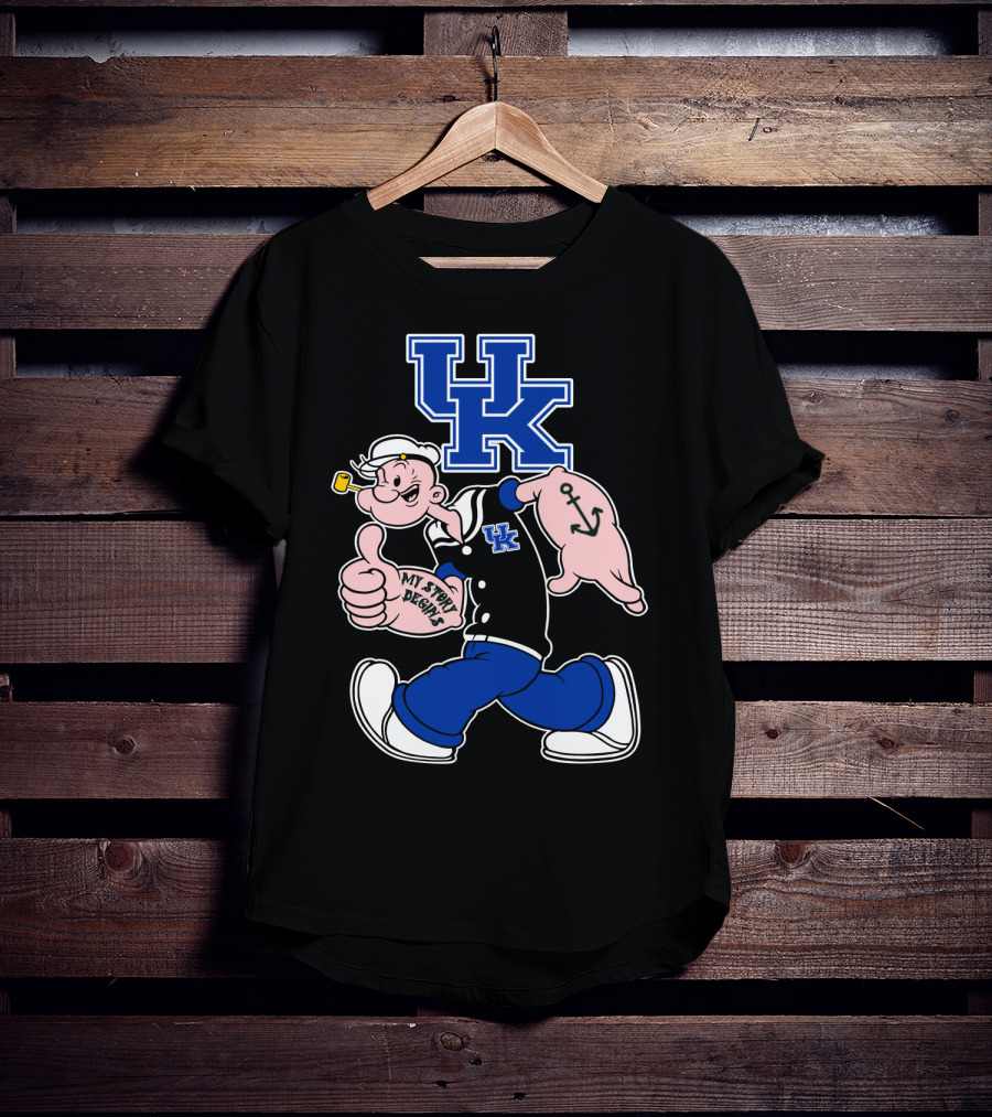 Uk Wildcats Popeye My Story Begins T-Shirt