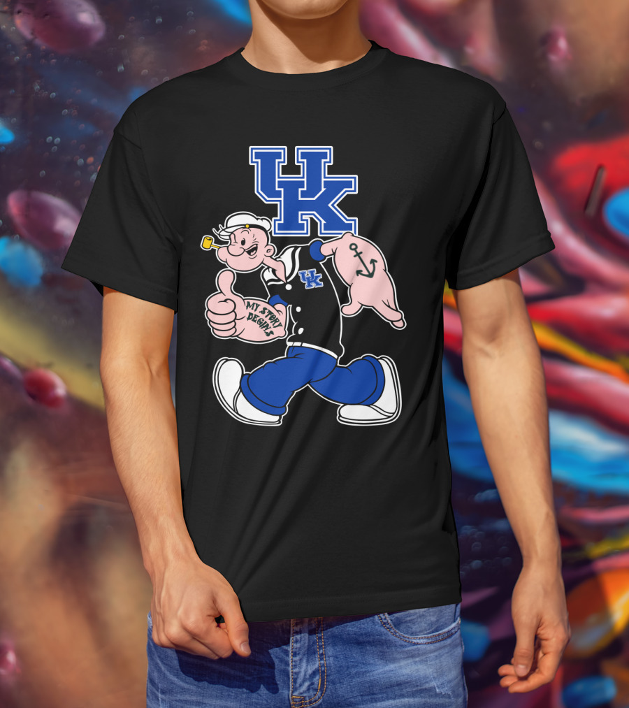 Uk Wildcats Popeye My Story Begins T-Shirt