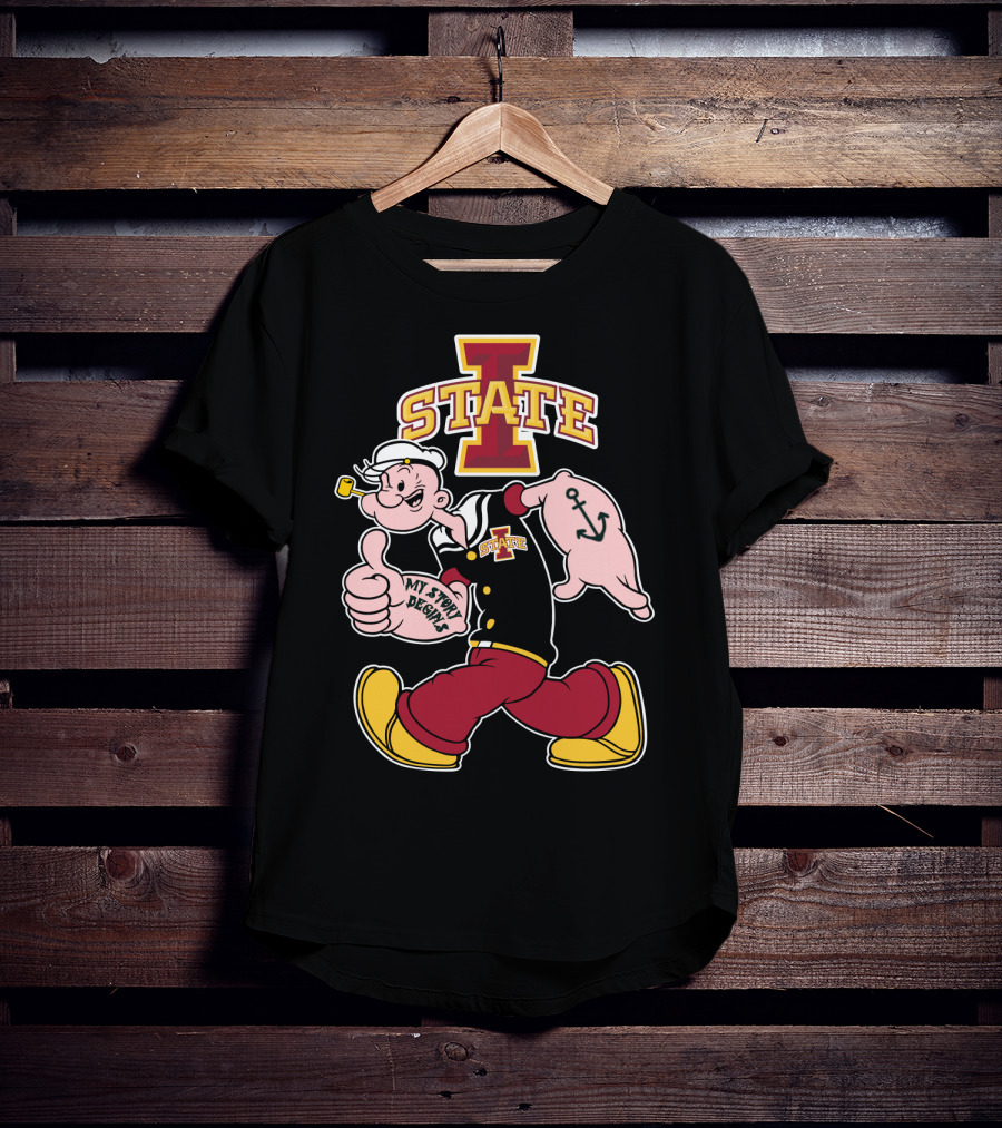 Iowa State Cyclones Popeye My Story Begins T-Shirt