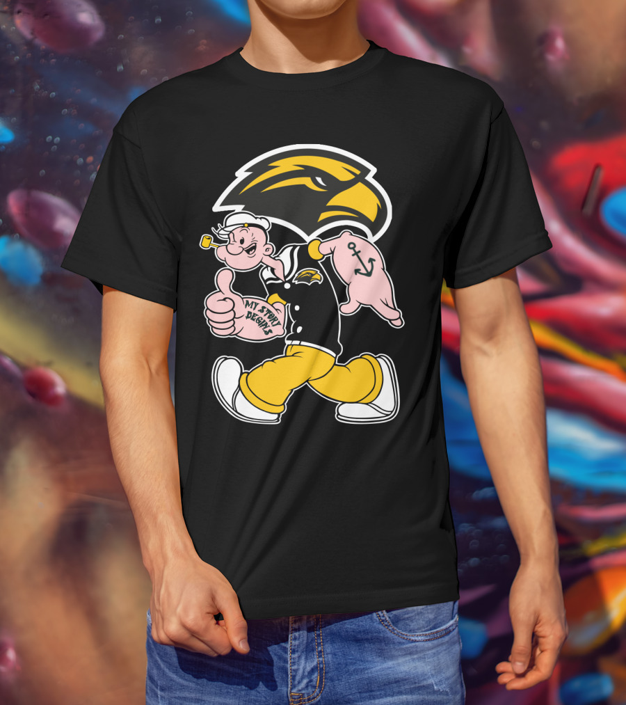 Southern Mississippi Golden Eagles My Story Begins Popeye T-Shirt