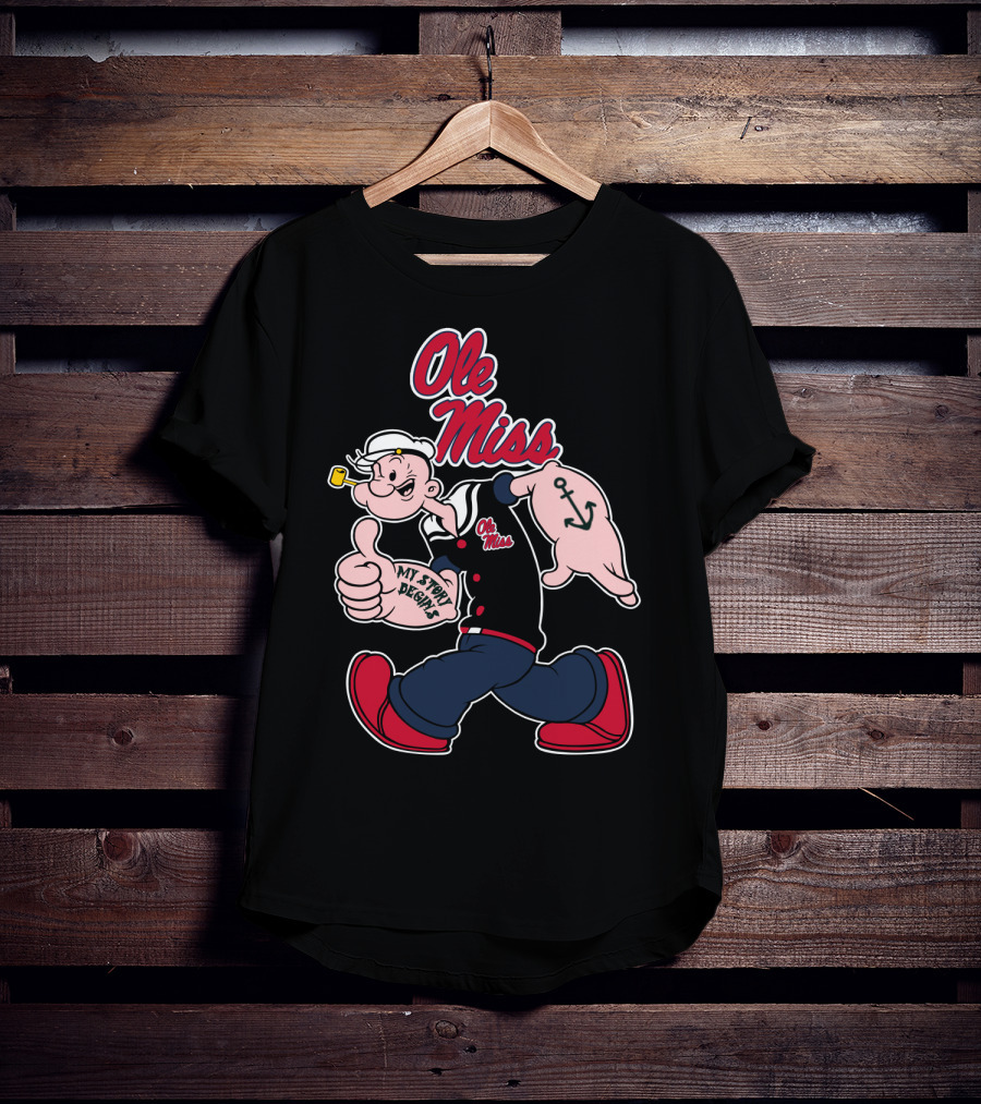 Ole Miss Rebels Popeye My Story Begins T-Shirt