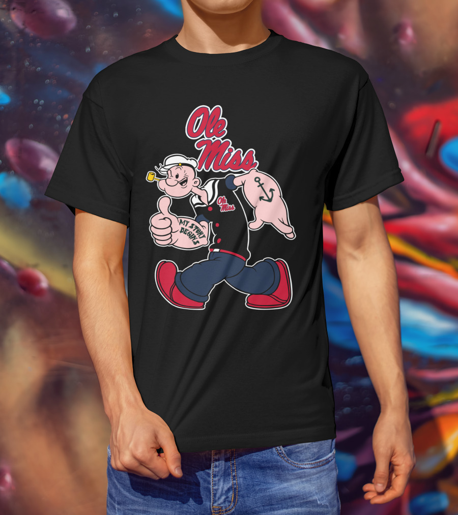 Ole Miss Rebels Popeye My Story Begins T-Shirt