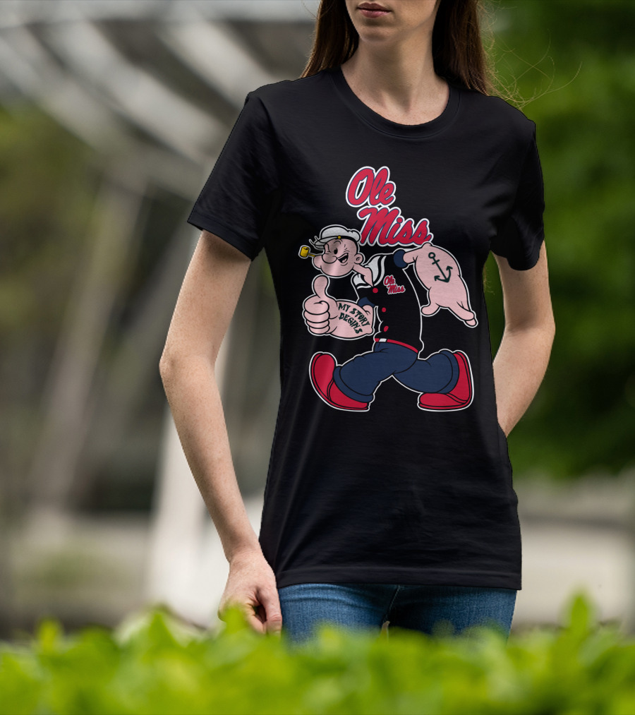 Ole Miss Rebels Popeye My Story Begins T-Shirt