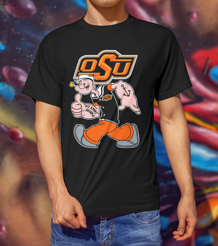 Osu Cowboy Popeye My Story Begins T-Shirt
