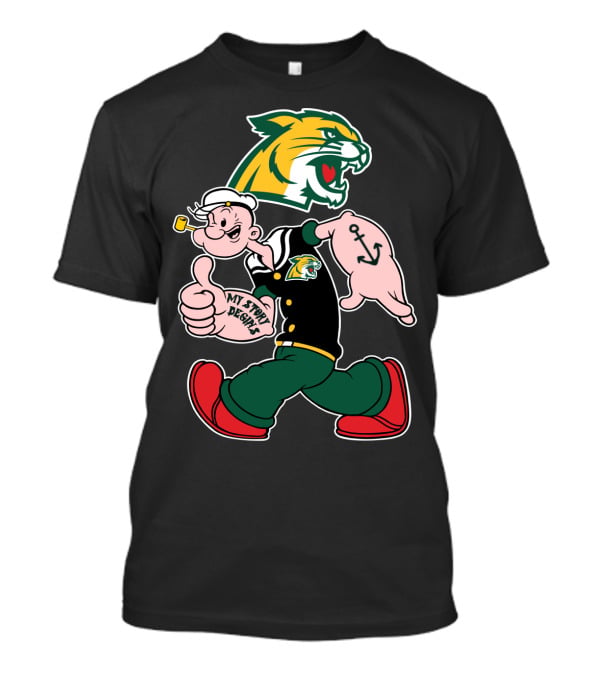 Northern Michigan Wildcats My Story Designs Sailor Character T-Shirt