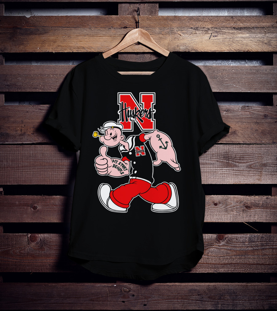 Nebraska Cornhuskers Popeye My Story Designs T-Shirt