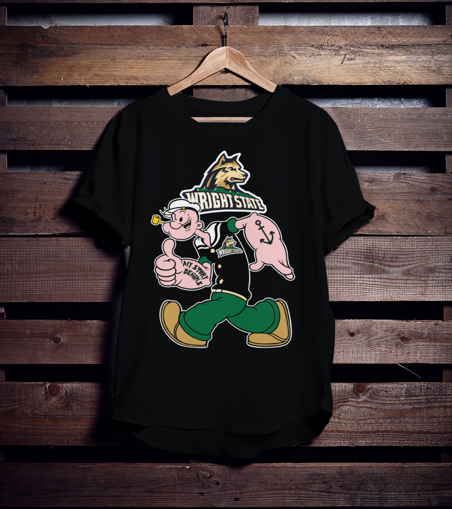 Wright State Raiders Sailor Character Thumbs Up My Story Begins T-Shirt
