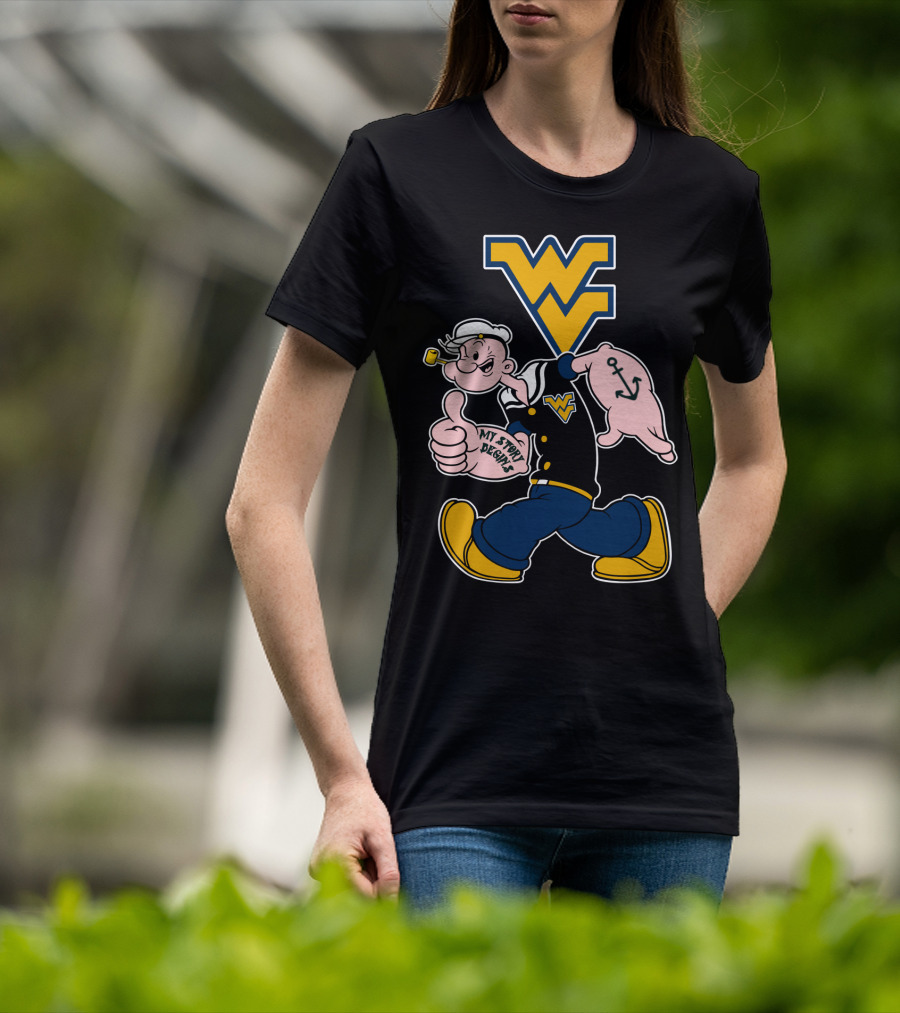 Wvu Mountaineers Popeye Walking T-Shirt