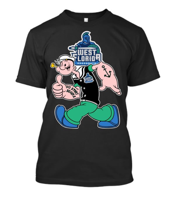 West Florida Argonauts My Story Begins Popeye Anchor T-Shirt