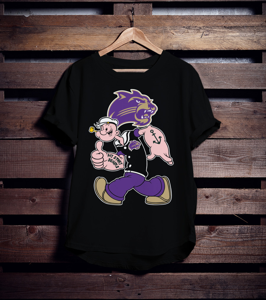 Western Carolina Catamounts Popeye My Story Designs T-Shirt