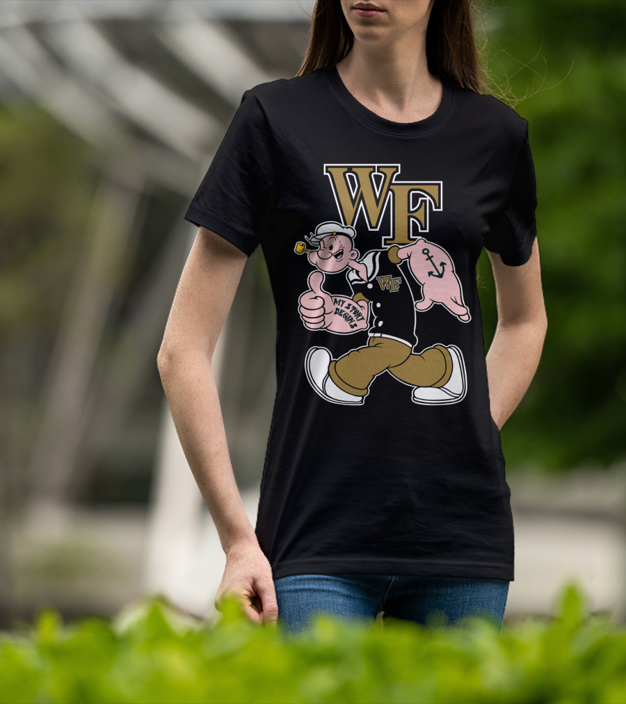 Wake Forest Wf My Story Begins Anchor Sailor T-Shirt