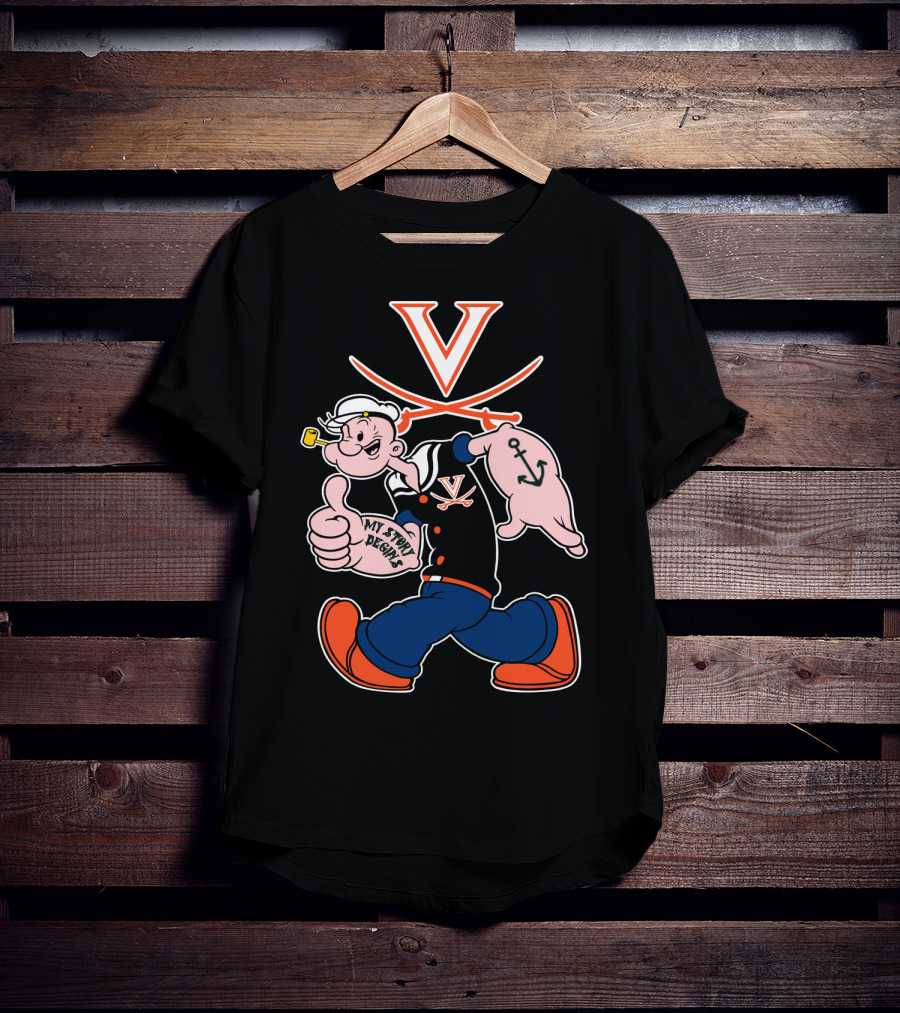 Virginia Cavaliers Popeye My Story Designs T-Shirt