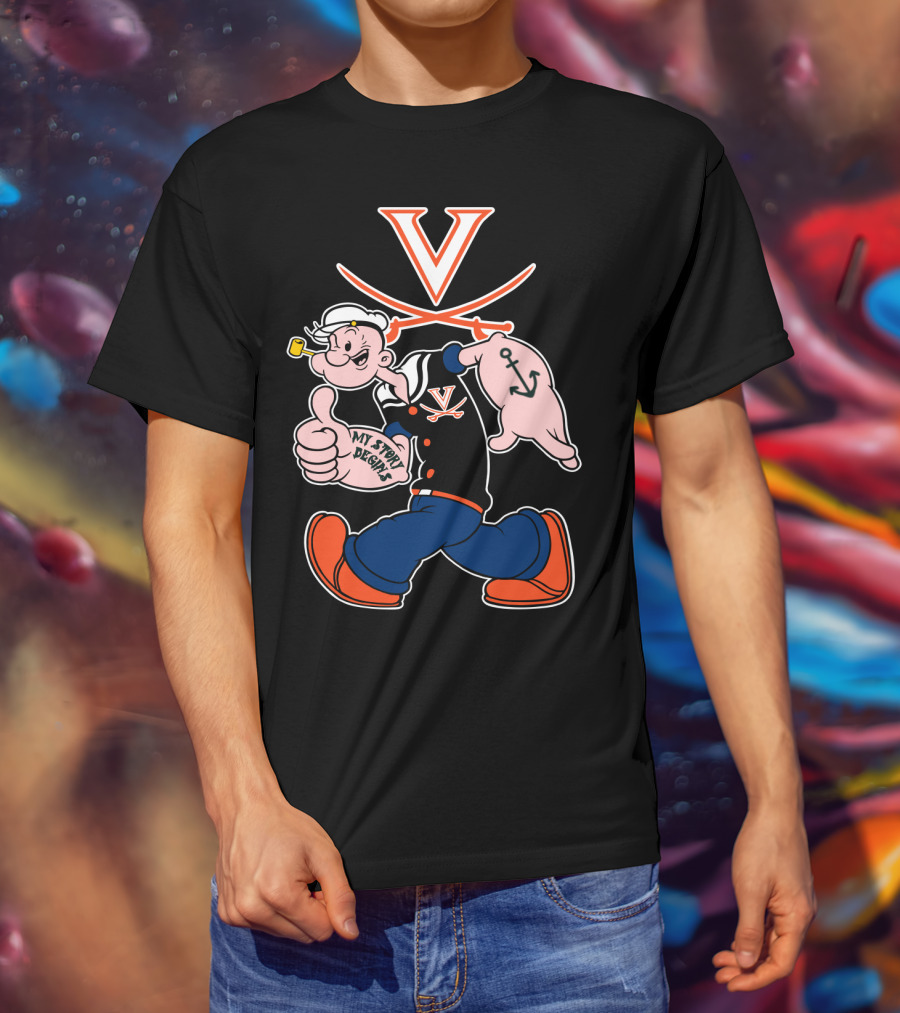 Virginia Cavaliers Popeye My Story Designs T-Shirt