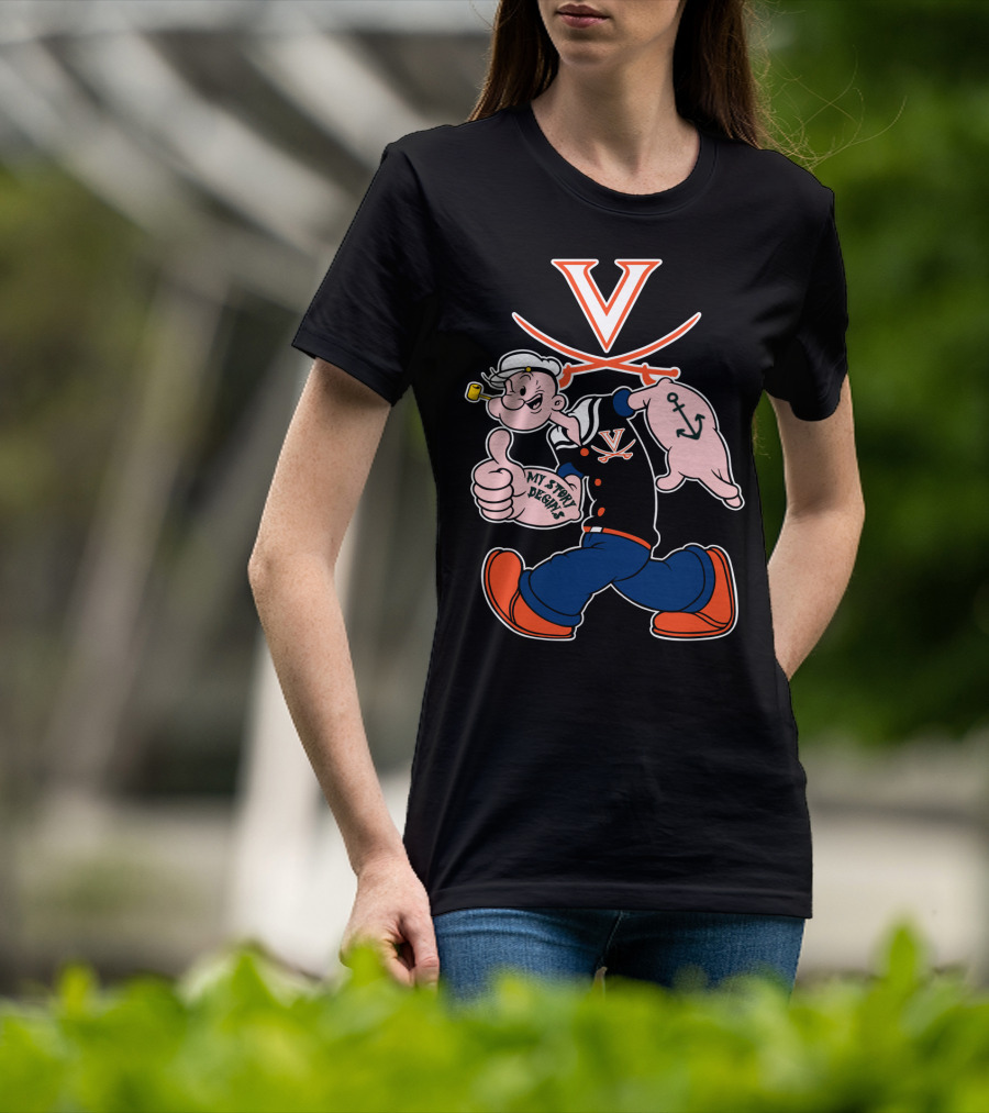 Virginia Cavaliers Popeye My Story Designs T-Shirt