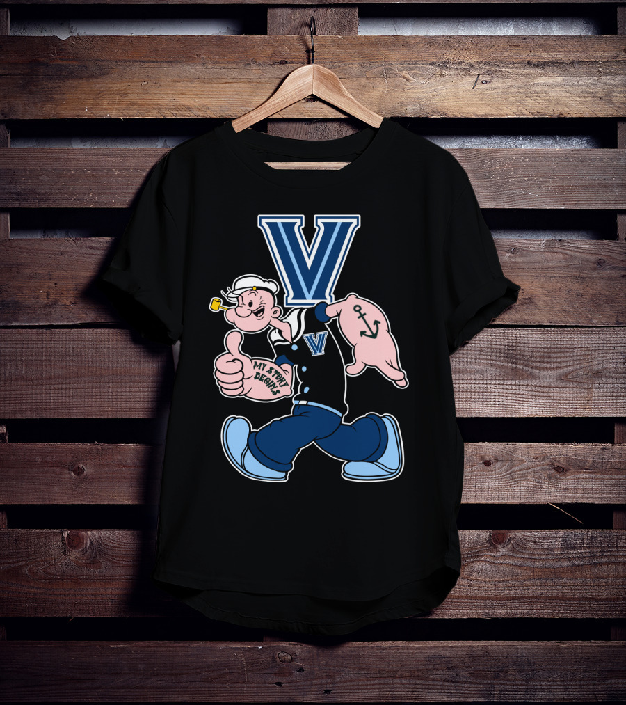 Villanova Wildcats Popeye V T-Shirt
