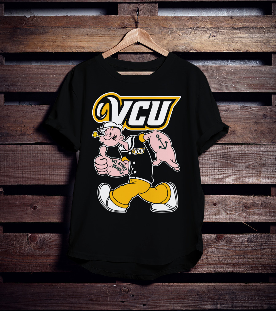 Vcu Rams Popeye My Story Designs T-Shirt