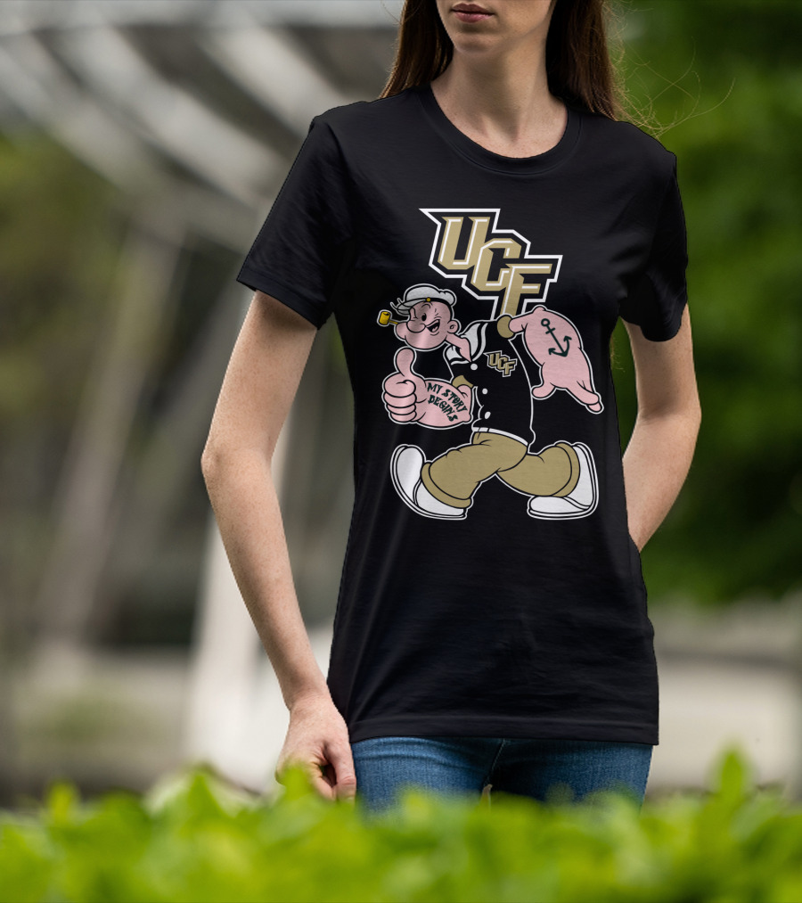 Ucf Knights My Story Designs Sailor With Thumbs Up And Anchor Tattoo T-Shirt