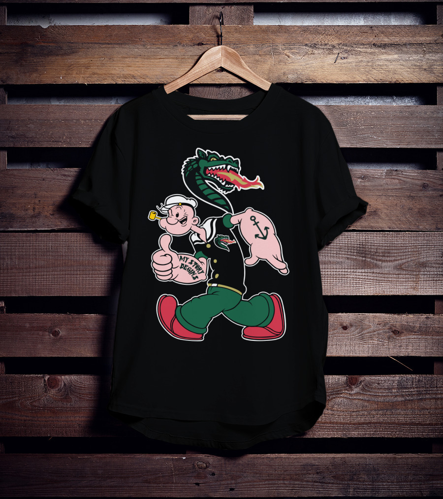 Popeye Uab Blazers My Story Begins T-Shirt