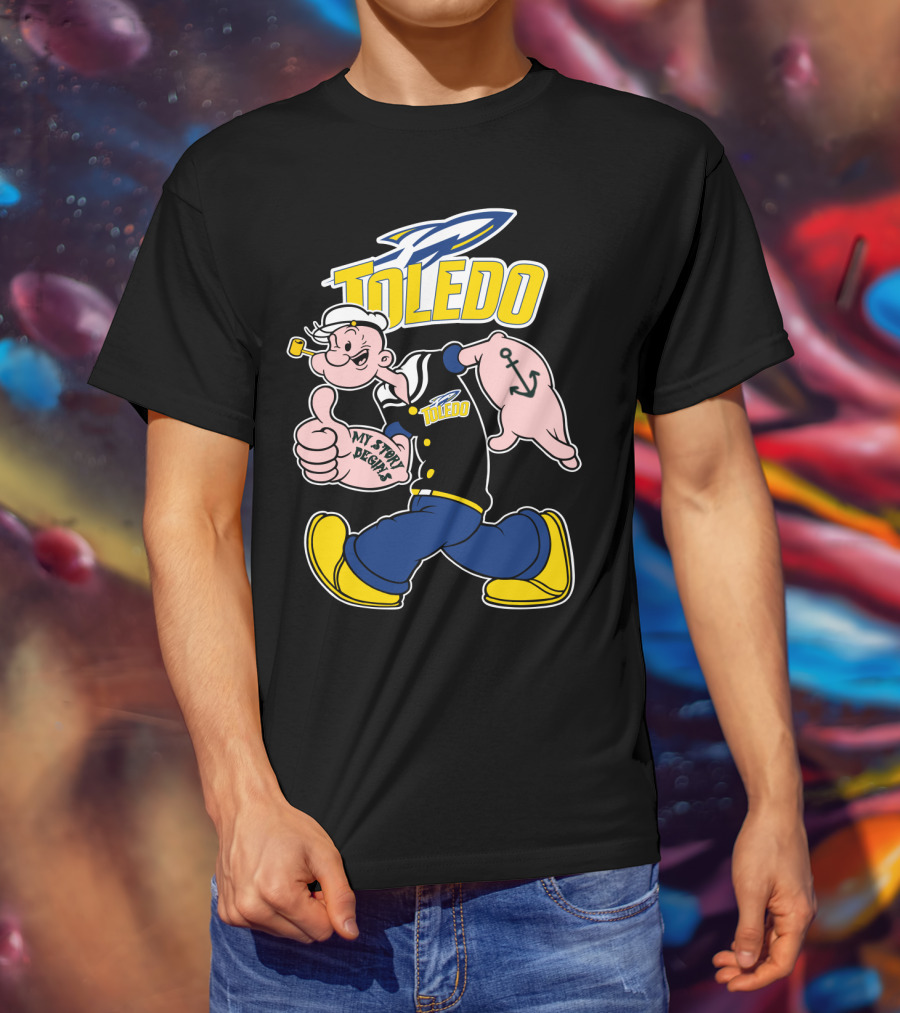 Toledo Rockets Popeye My Story Begins T-Shirt