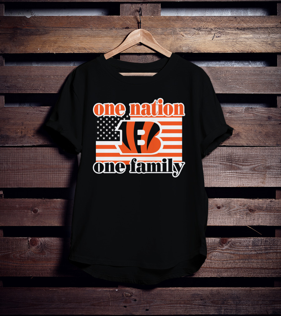 Cincinnati Bengals One Nation One Family T-Shirt