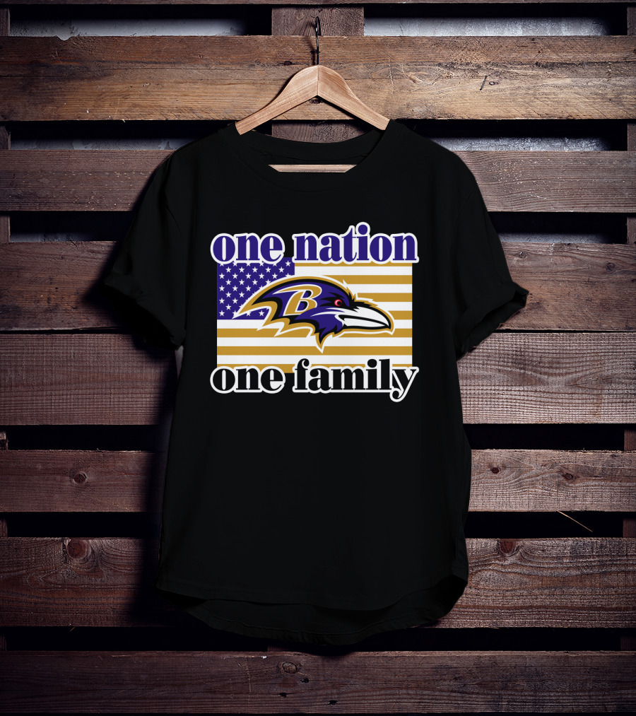 Baltimore Ravens One Nation One Family T-Shirt