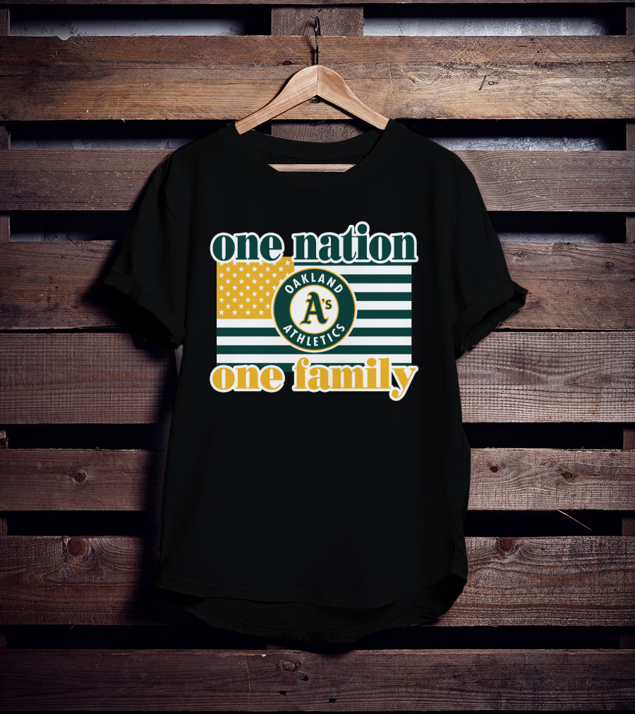 One Nation One Family Oakland Athletics T-Shirt